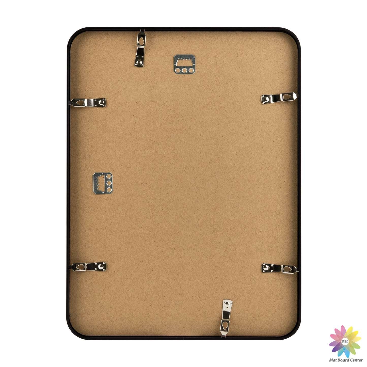 12x16 Round Corner Aluminum Picture Frame with White Mat for 8.5x11 Picture(6 Pcs Per Box)