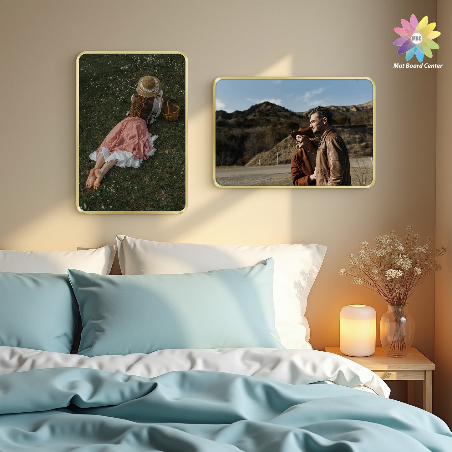 13x19 Round Corner Aluminum Picture Frame with White Mat for 11x17 Picture(6 Pcs Per Box)