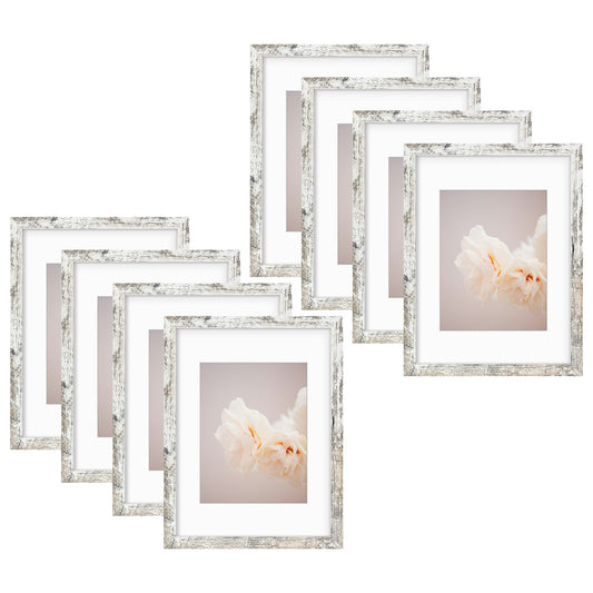 12x16 Picture Frame for 8.5x11 Photo with White mat and Plexiglass (8 Pcs Per Box)