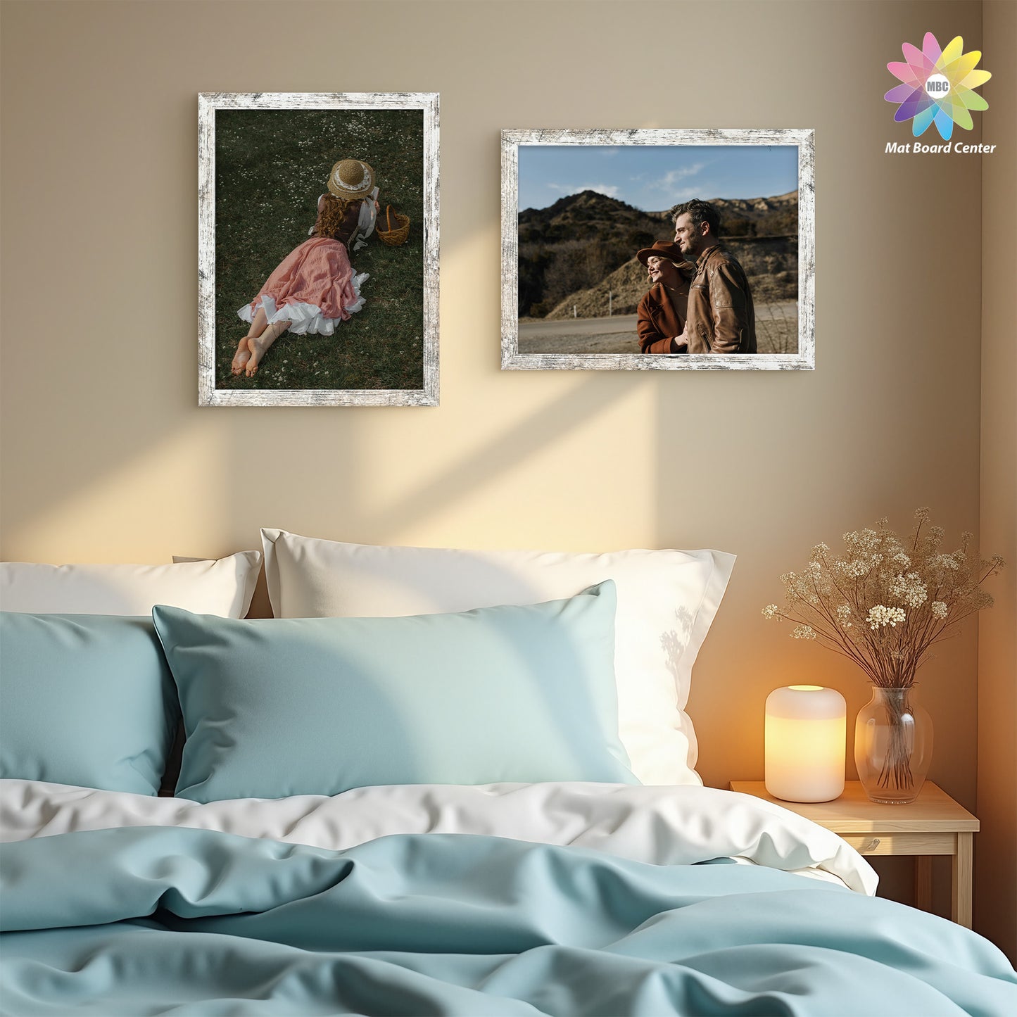 12x16 Picture Frame for 11x14 Photo with White mat and Plexiglass (8 Pcs Per Box)