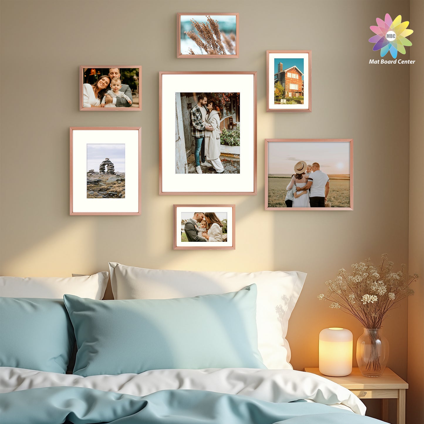 Clearance Gallery Wall frames - Display Four 11x14, Eight 8x10, and Sixteen 5x7 inch Photos (28 Pcs Per Box)