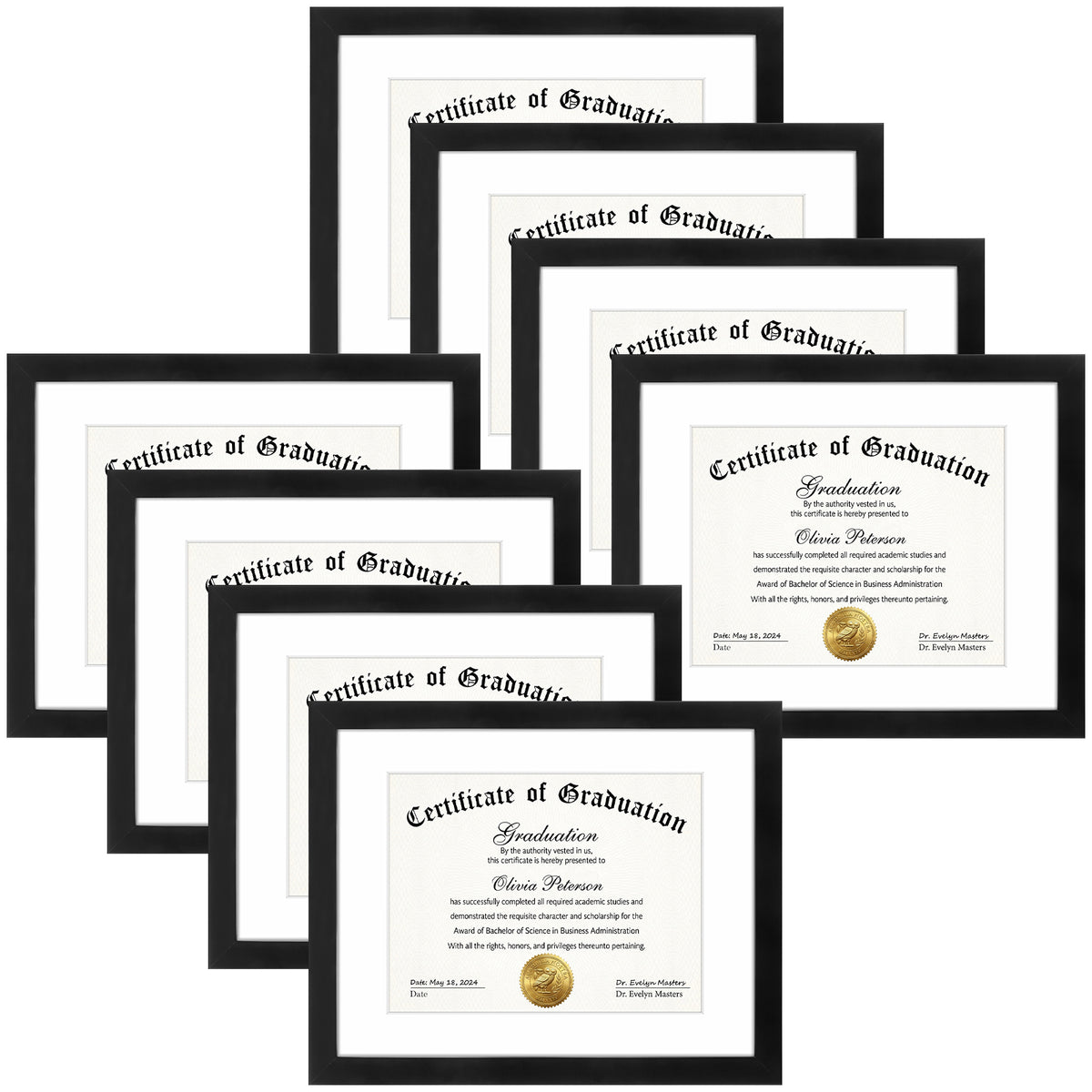 11x14 Picture Frame for 8.5x11 Photo/Certificate (8 Pcs Per Box)