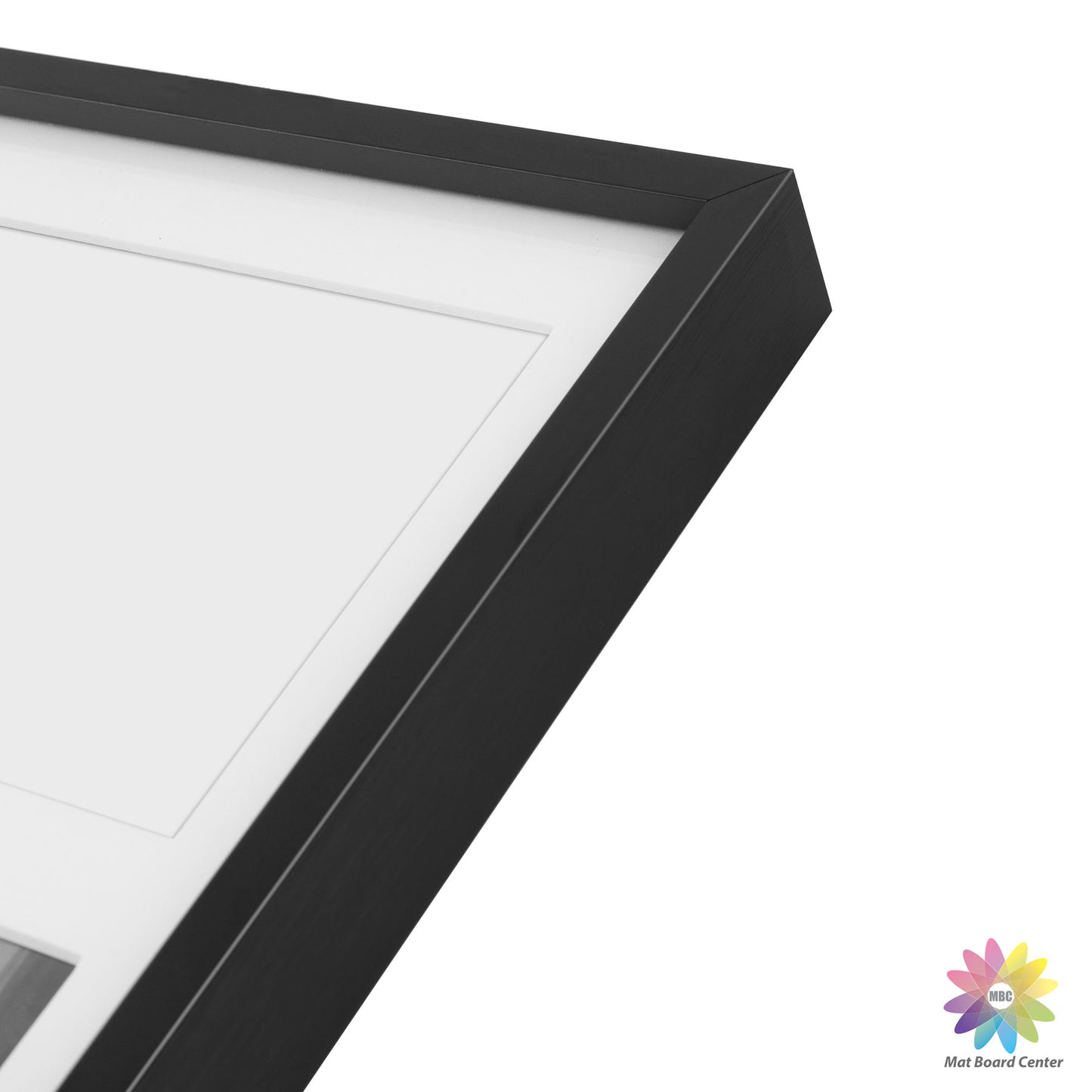 8x10 Collage Picture Frame With White Mat Display Two 4X6 Photo Black (12 Pcs Per Box)