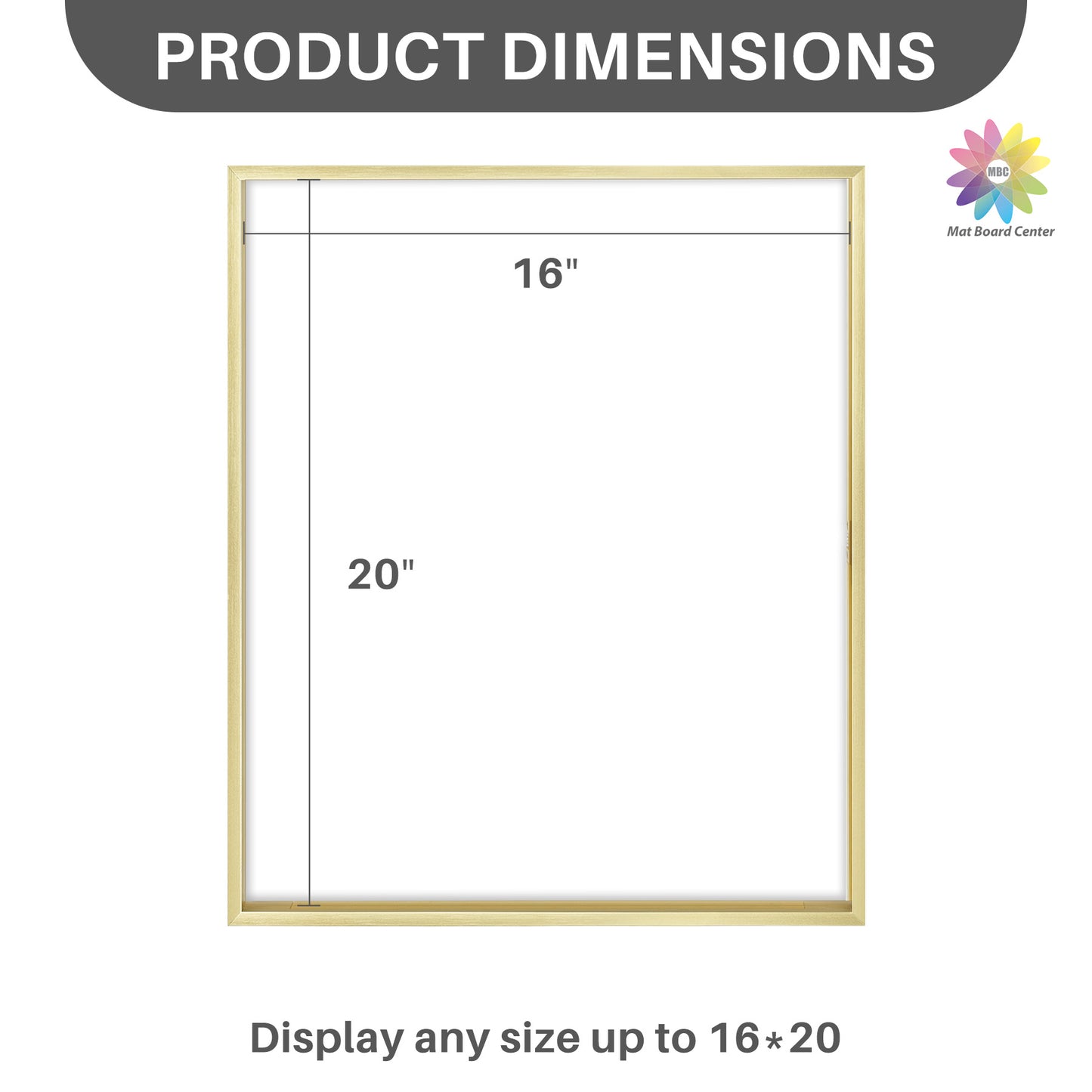 16x20 Floating Frame For Any Size Photo Up to 16 by 20 (6 Pcs Per Box)