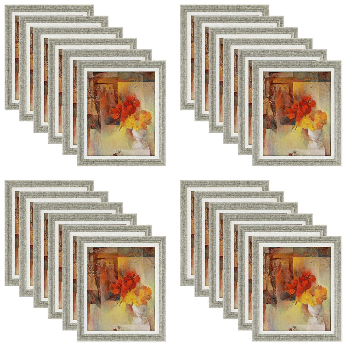 Clearance 8x10 Picture Frame with Plexiglass (24 Pcs Per Box) Dark Grey