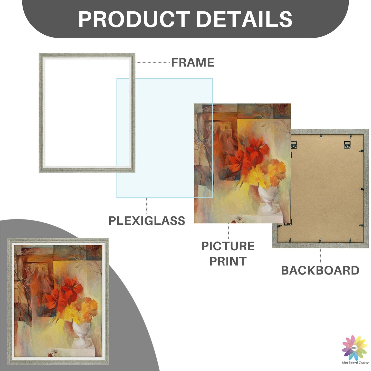 Clearance 16x20 Picture Frame with Plexiglass (12 Pcs Per Box)