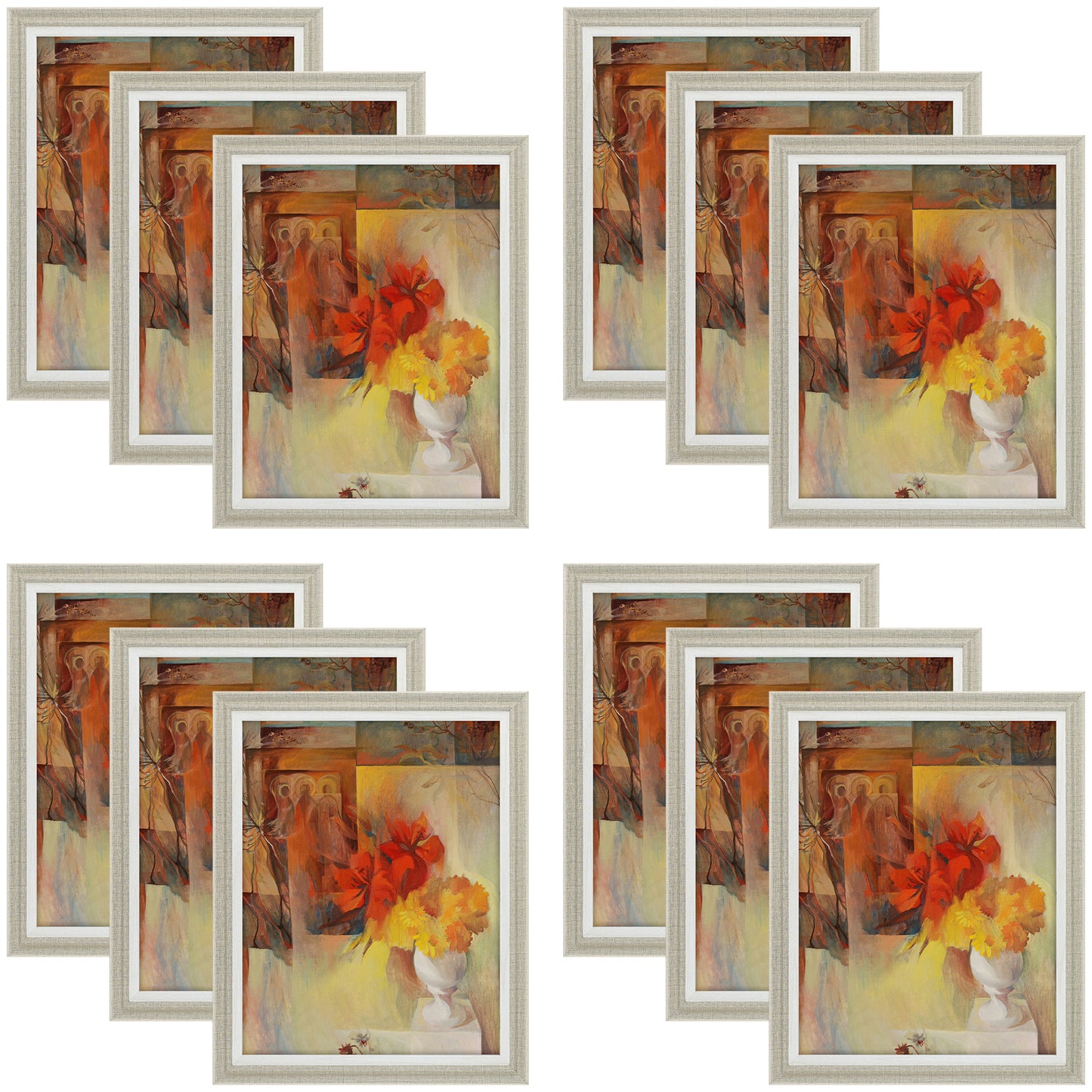 Clearance 11x14 Picture Frame with Plexiglass (12 Pcs Per Box) Light Grey