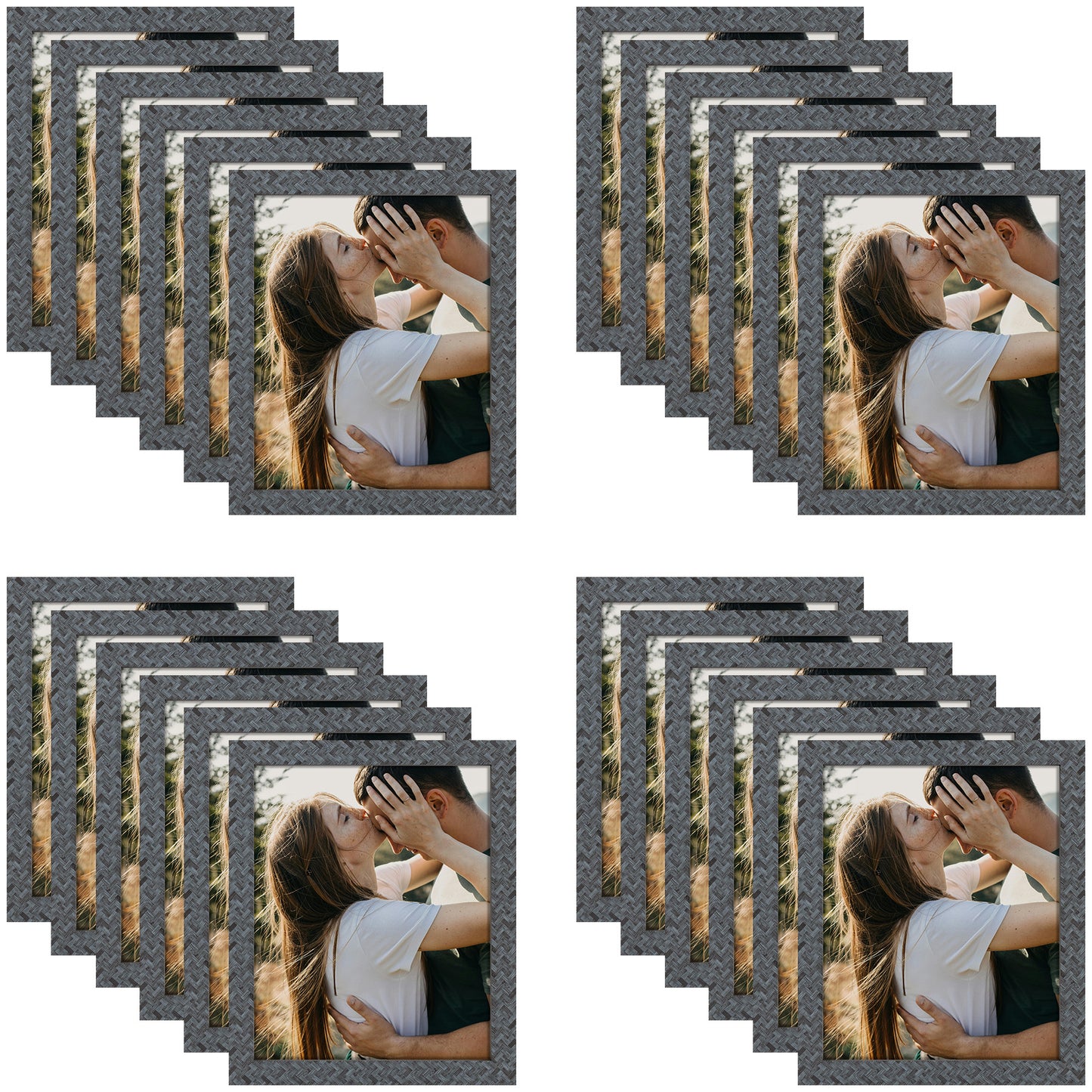 8x10 Picture Frame With Plexiglass (24 Pcs per Box) Black