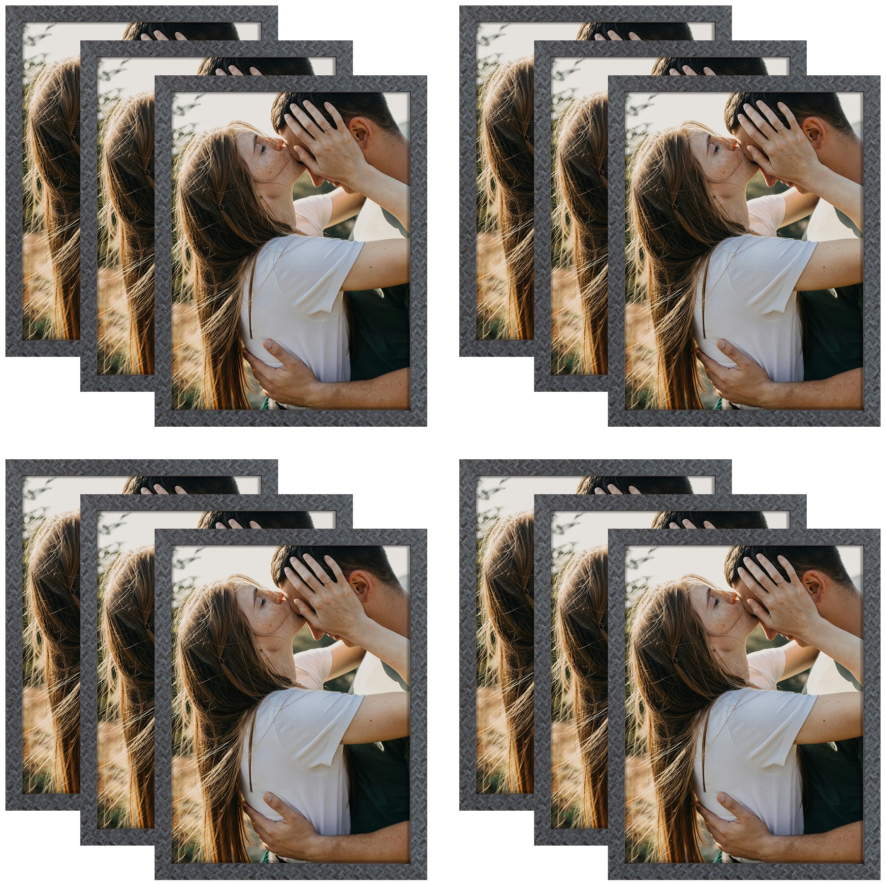 12x16 Picture Frame With Plexiglass (12 Pcs per Box) Black