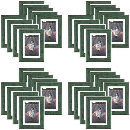 5x7 Picture Frame for 4x6 Picture with Plexiglass (36 Pcs Per Box) Green