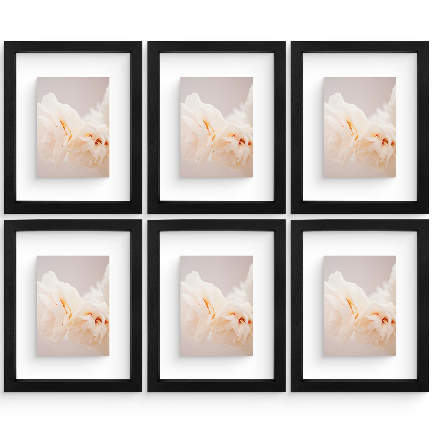 8.5x11 Floating Frame (6 Pcs Per Box) Black