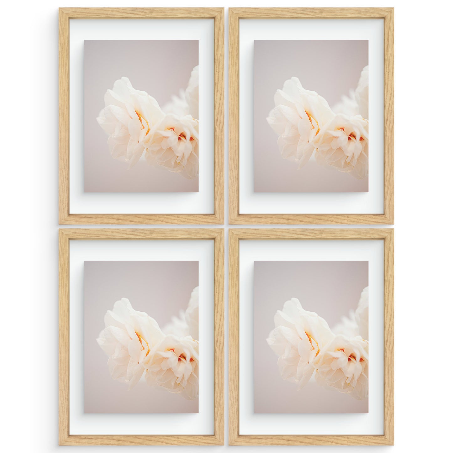 12x16 Floating Frame (4 Pcs Per Box) Natural Wood