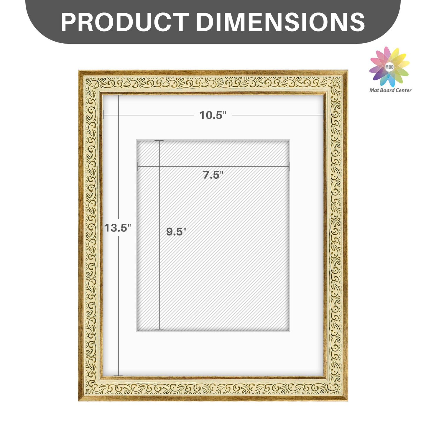 11x14 Picture Frame with White Mat for 8x10 Photo (10 Pcs Per Box)