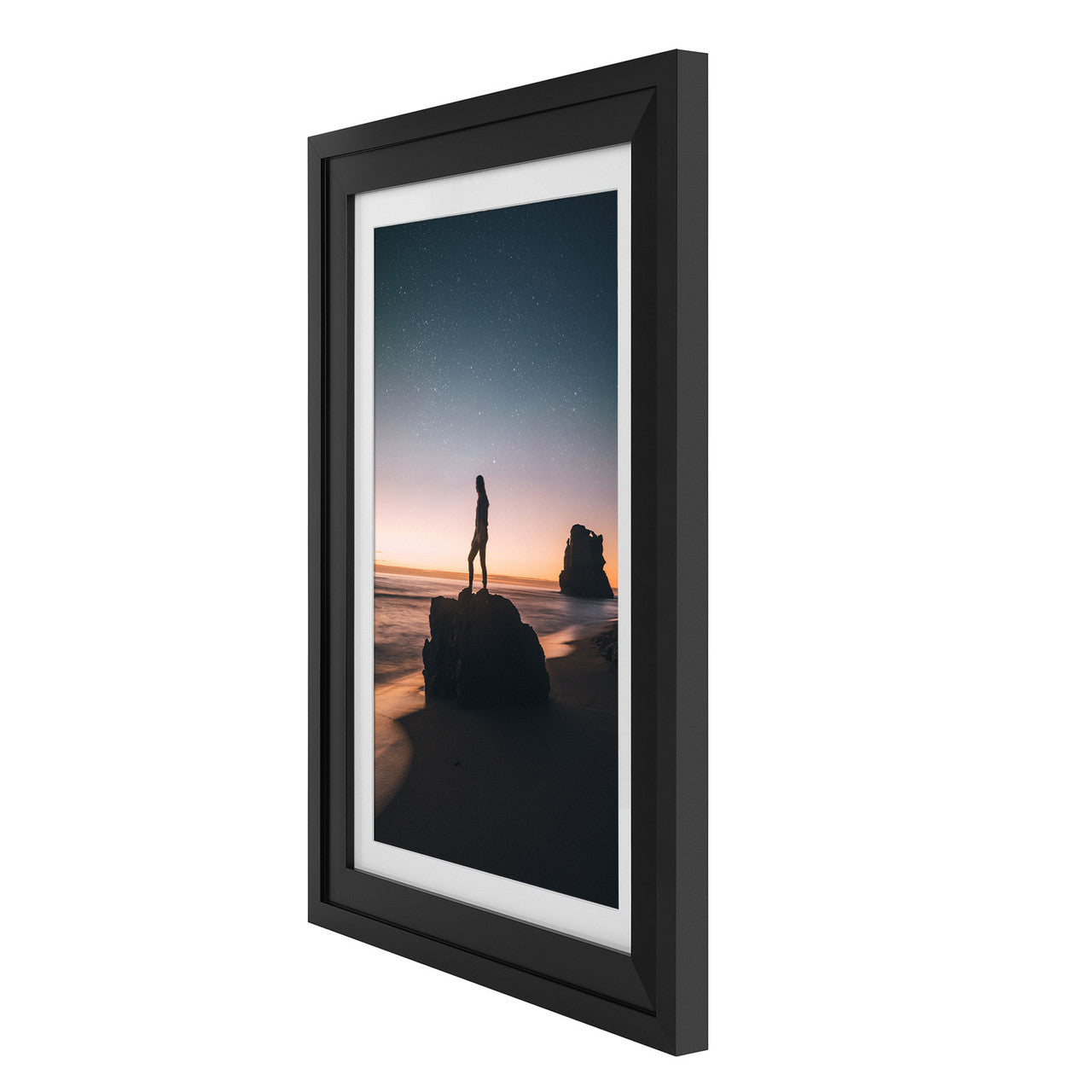 13X19 Wood Frames Display 11X17 Photo With White Mat (4 Pcs per Box)