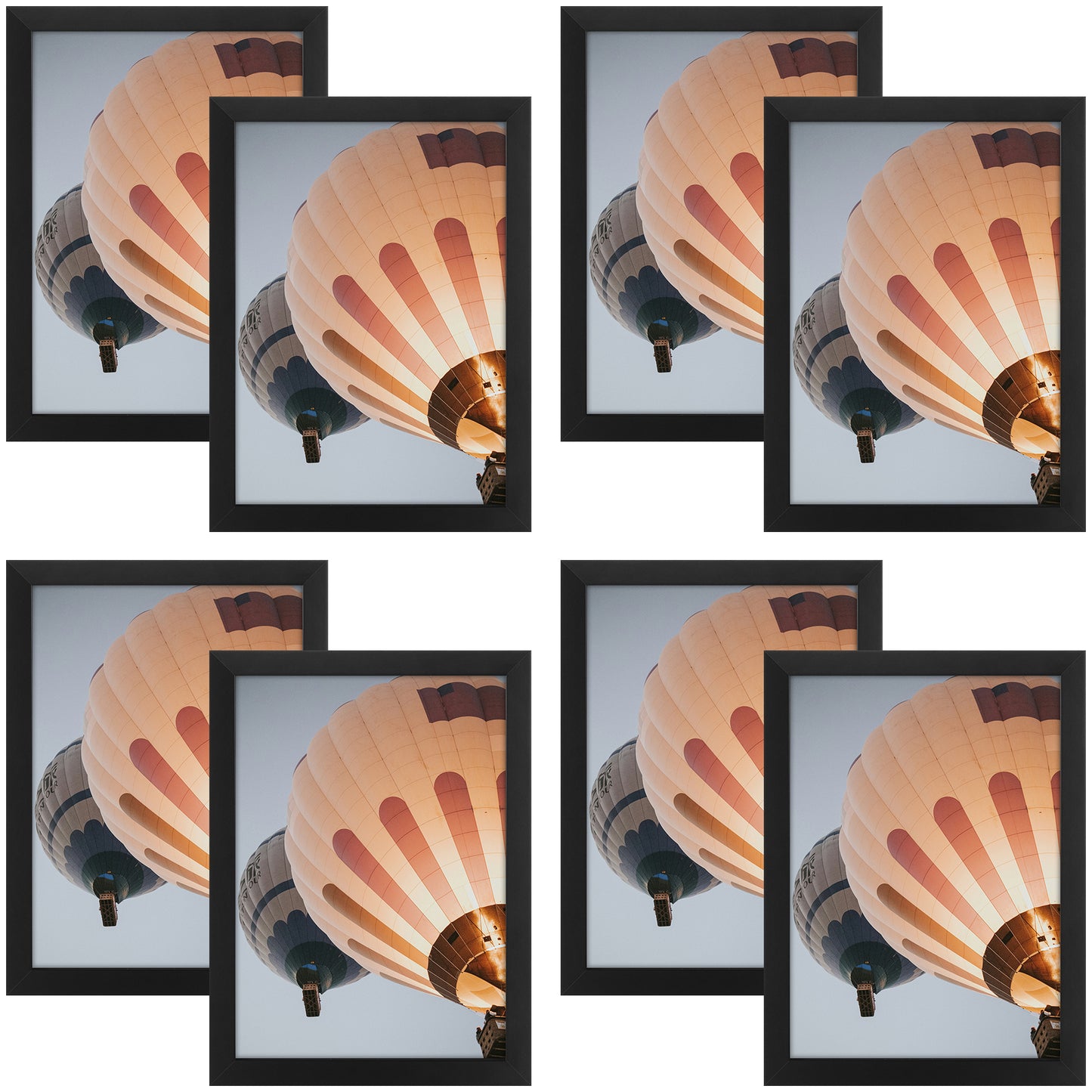 Clearance A4 Black Picture Frame with Plexiglass (8 Pcs Per Box)