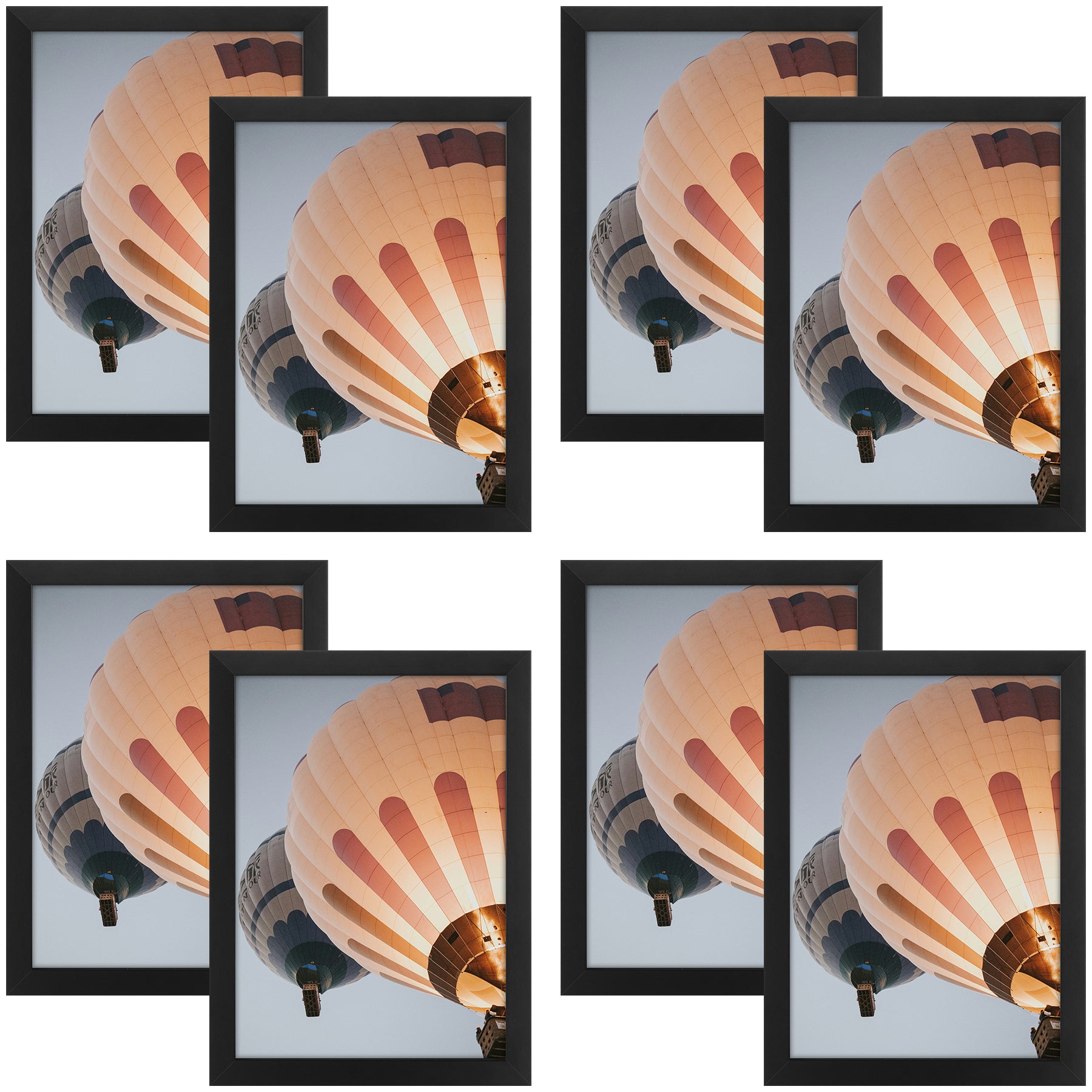 Clearance A4 Black Picture Frame with Plexiglass (8 Pcs Per Box)