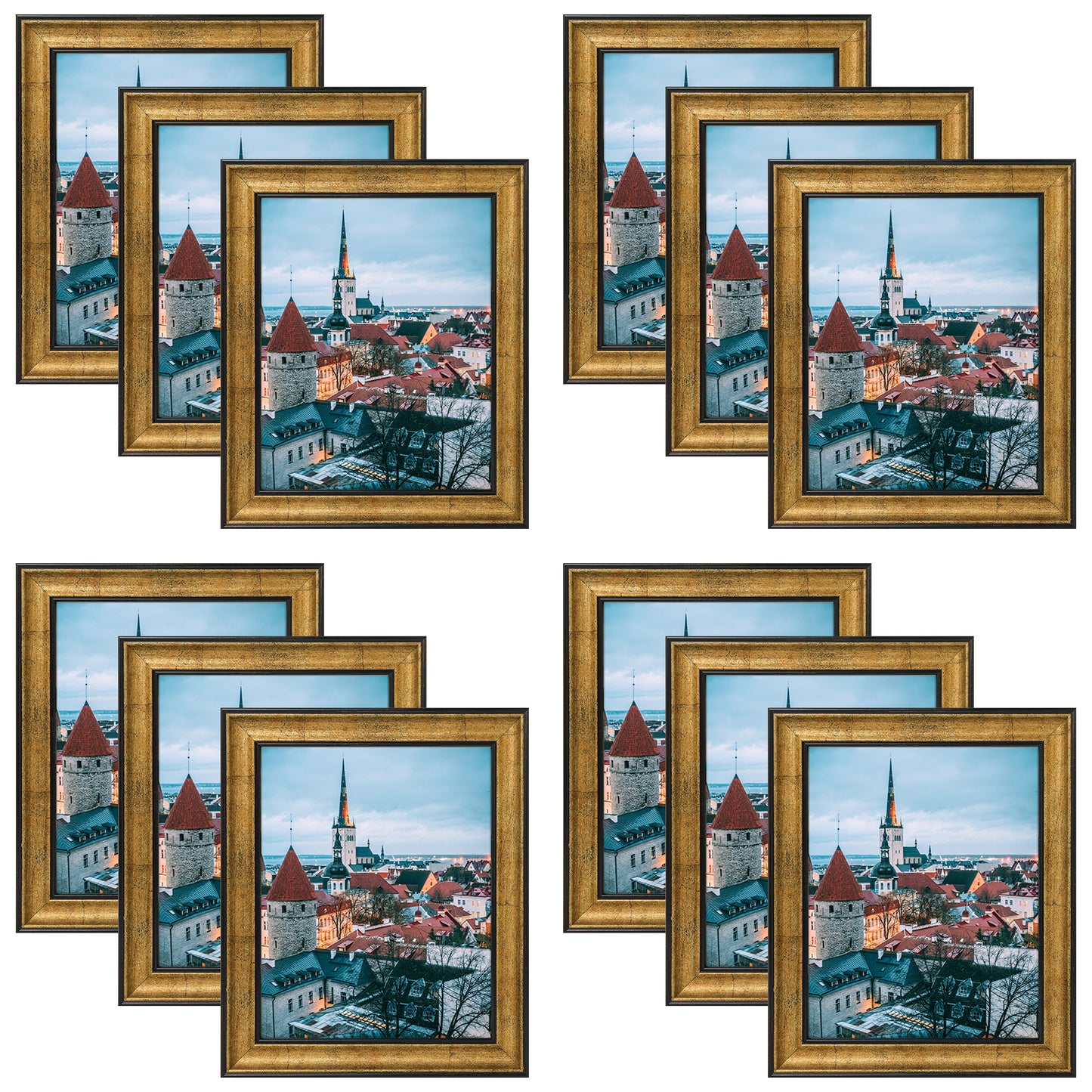 8x10 Picture Frame with Real Glass (12 Pcs Per Box)