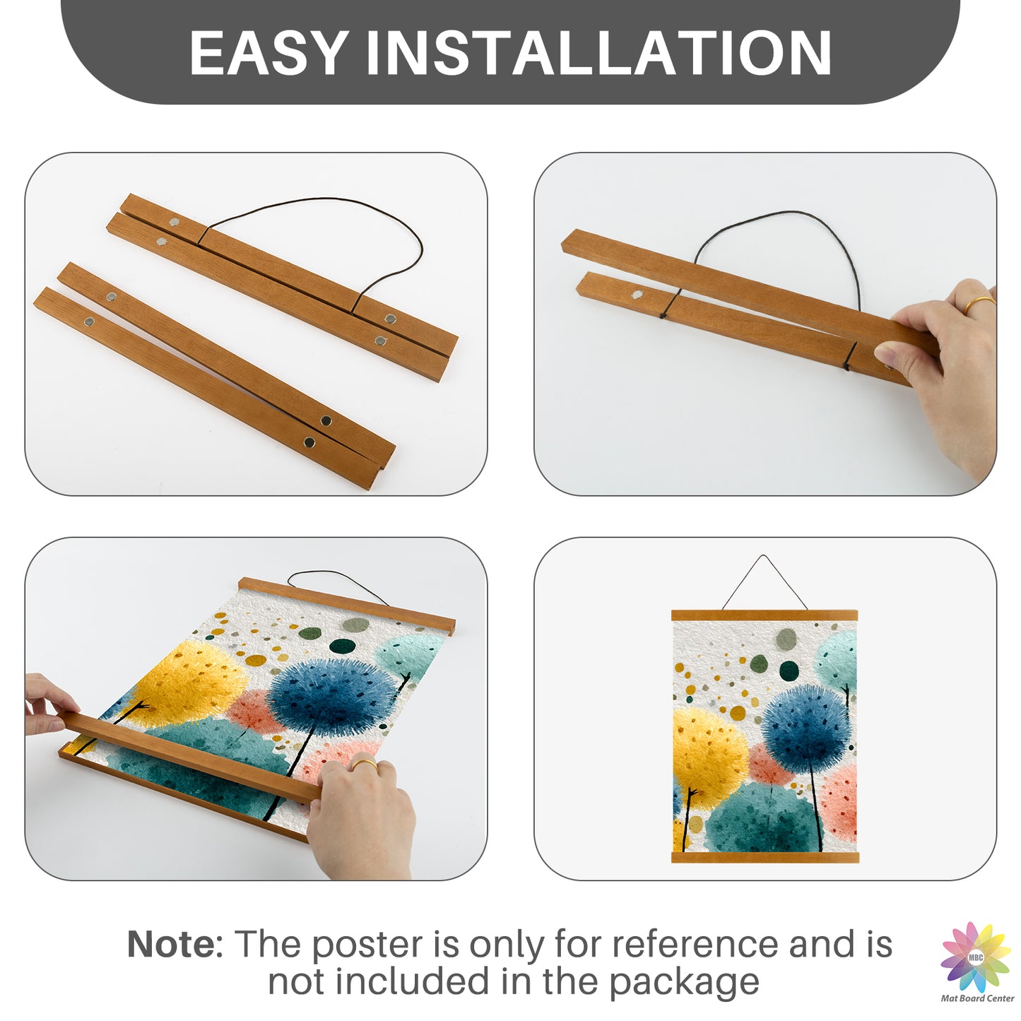 Clearance 36 Inch Wood Magnet Picture Frames (12 Pcs Per Box)