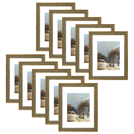 11x14 Picture Frame with White Mat for 8x10 Picture (10 Pcs Per Box)