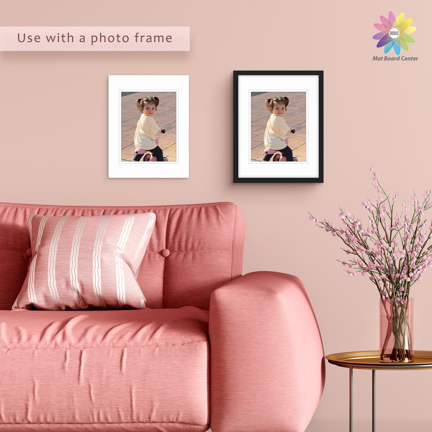 100 Pack 11x14 Double Mat For 8x10 Photos + Backing + Bag
