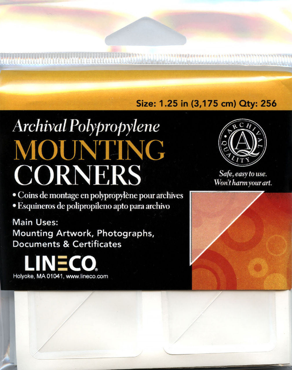 Lineco Archival Mounting Corners 1.25 in. (256 PKG)