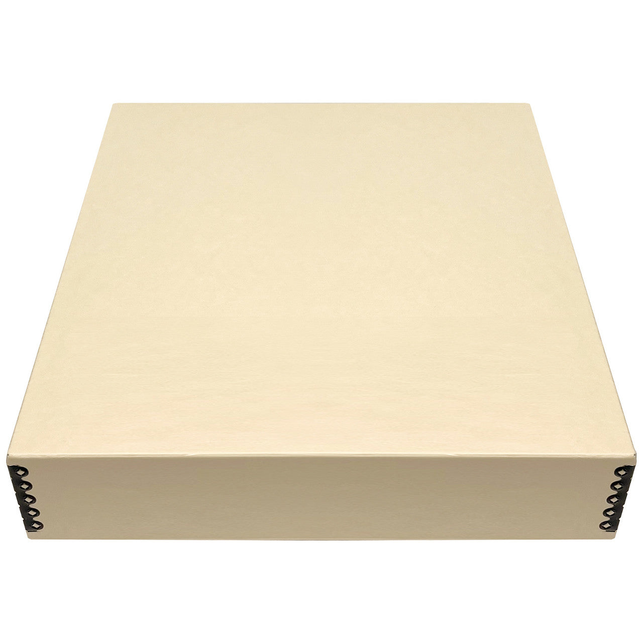 Lineco Tan 3" Deep Museum Archival Storage Box Drop Front Design Acid-Free with Metal Edge