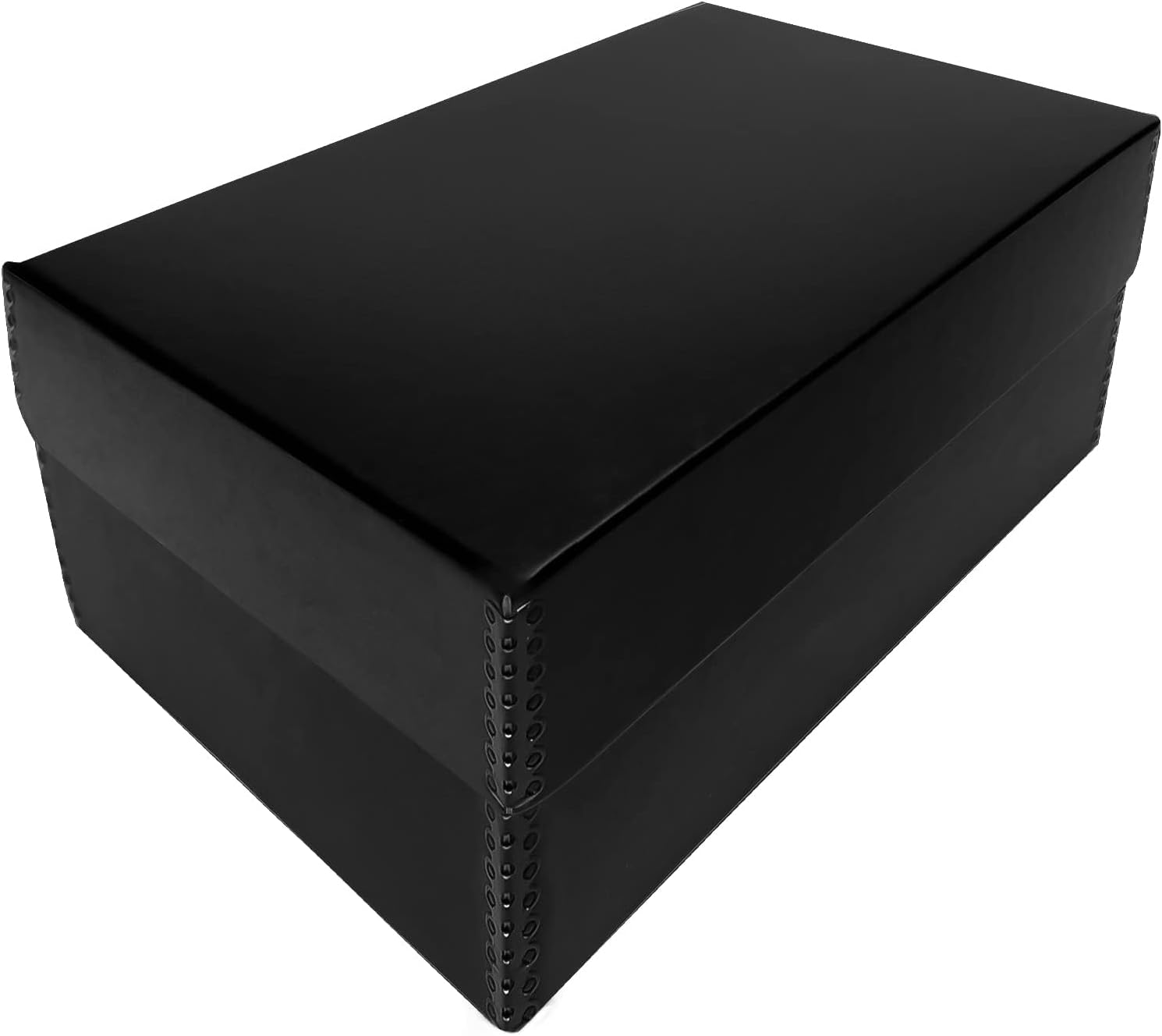 5.5 x 7.75 x 12 Inches Storage Box with Clamshell Design Black