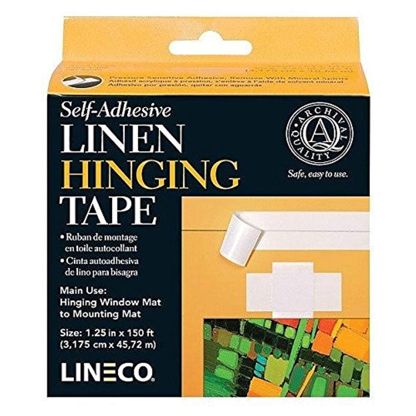 Lineco Self-Adhesive Linen Hinging Tape 1.25 in. x 150 ft.