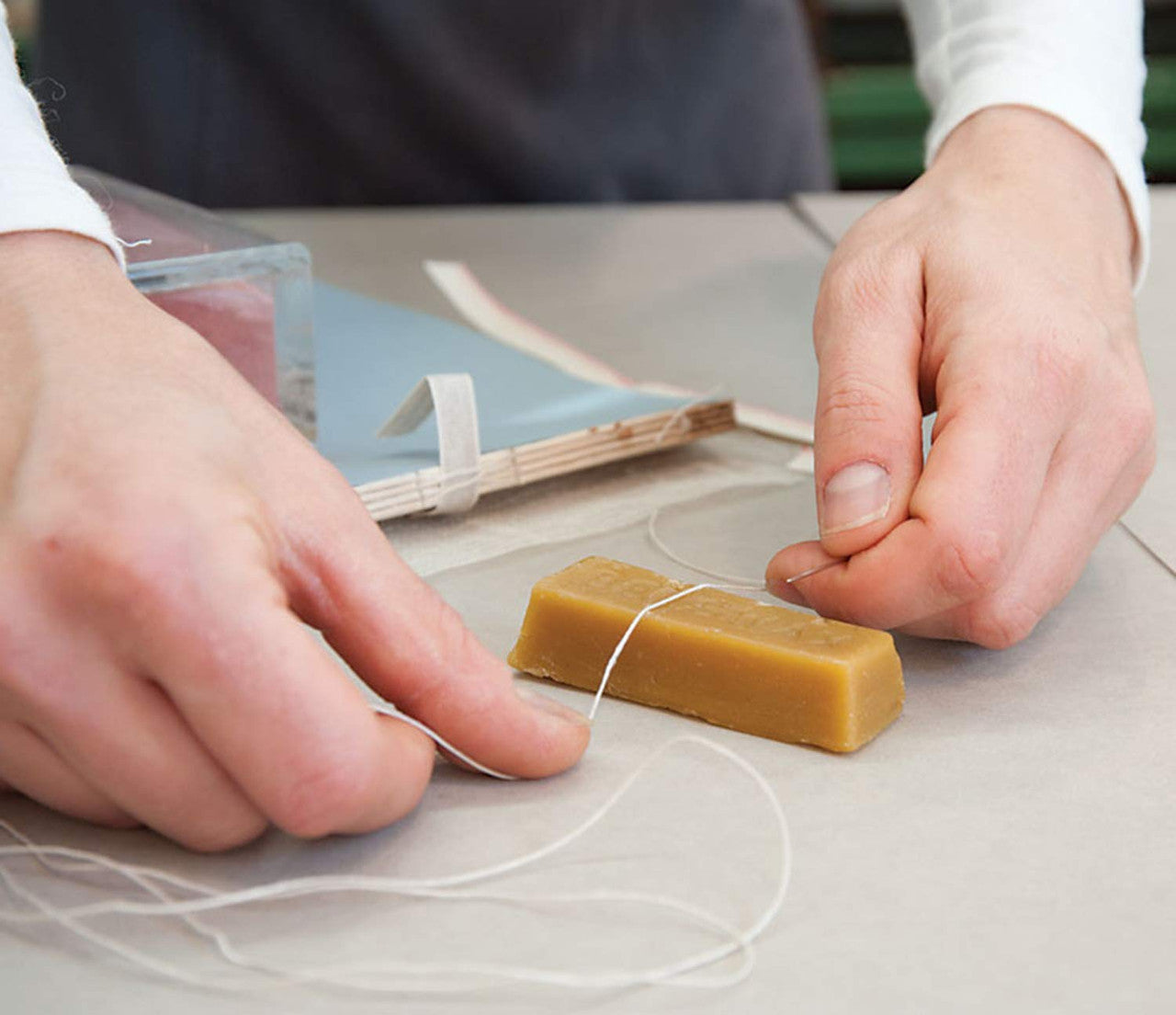 Lineco 1 oz Genuine Beeswax Block. Perfect for Framers, Conservators and Book Binders for Waxing Thread.