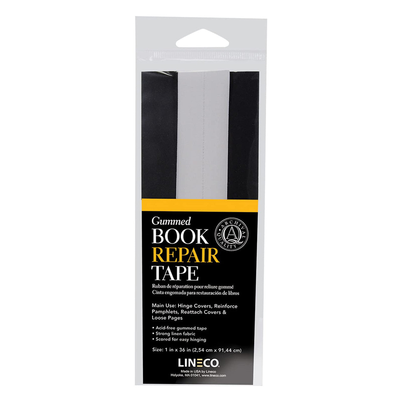 Lineco Gummed Book Repair Tape White 1 in. x 36 in.