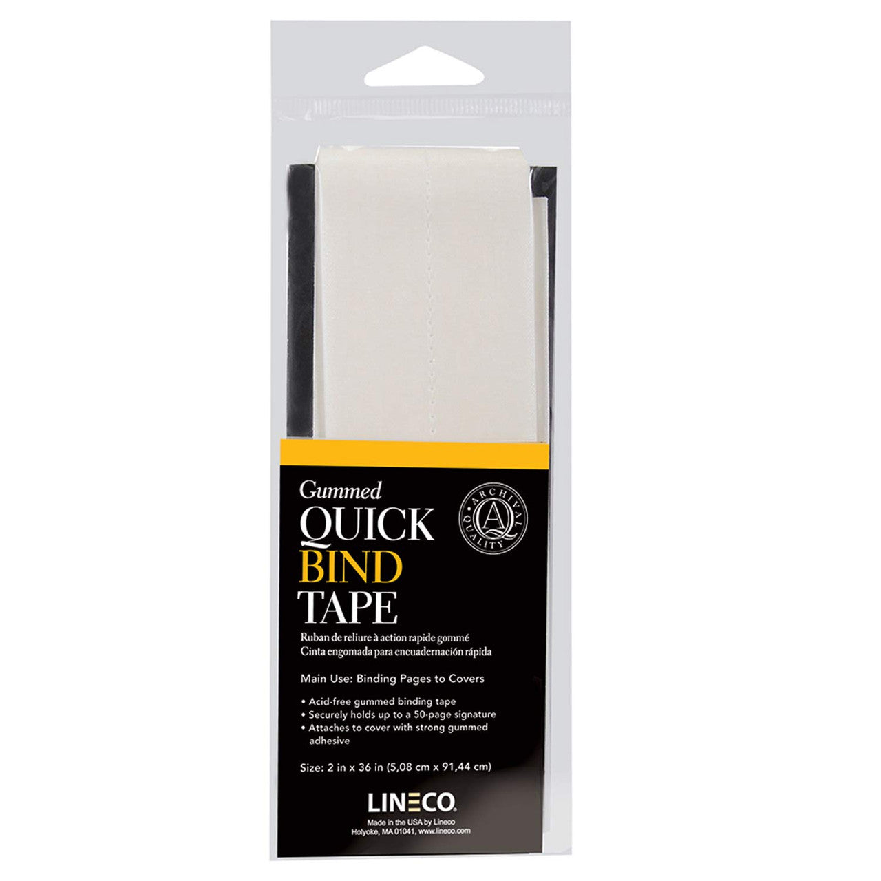 Lineco Quick Bind Book Repair Tape Acid-free Archival Book Binding Tap ...