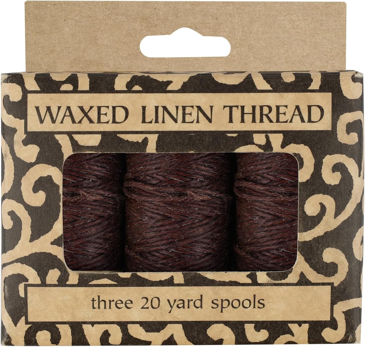 Lineco Waxed Linen Thread 3 Pk Brown