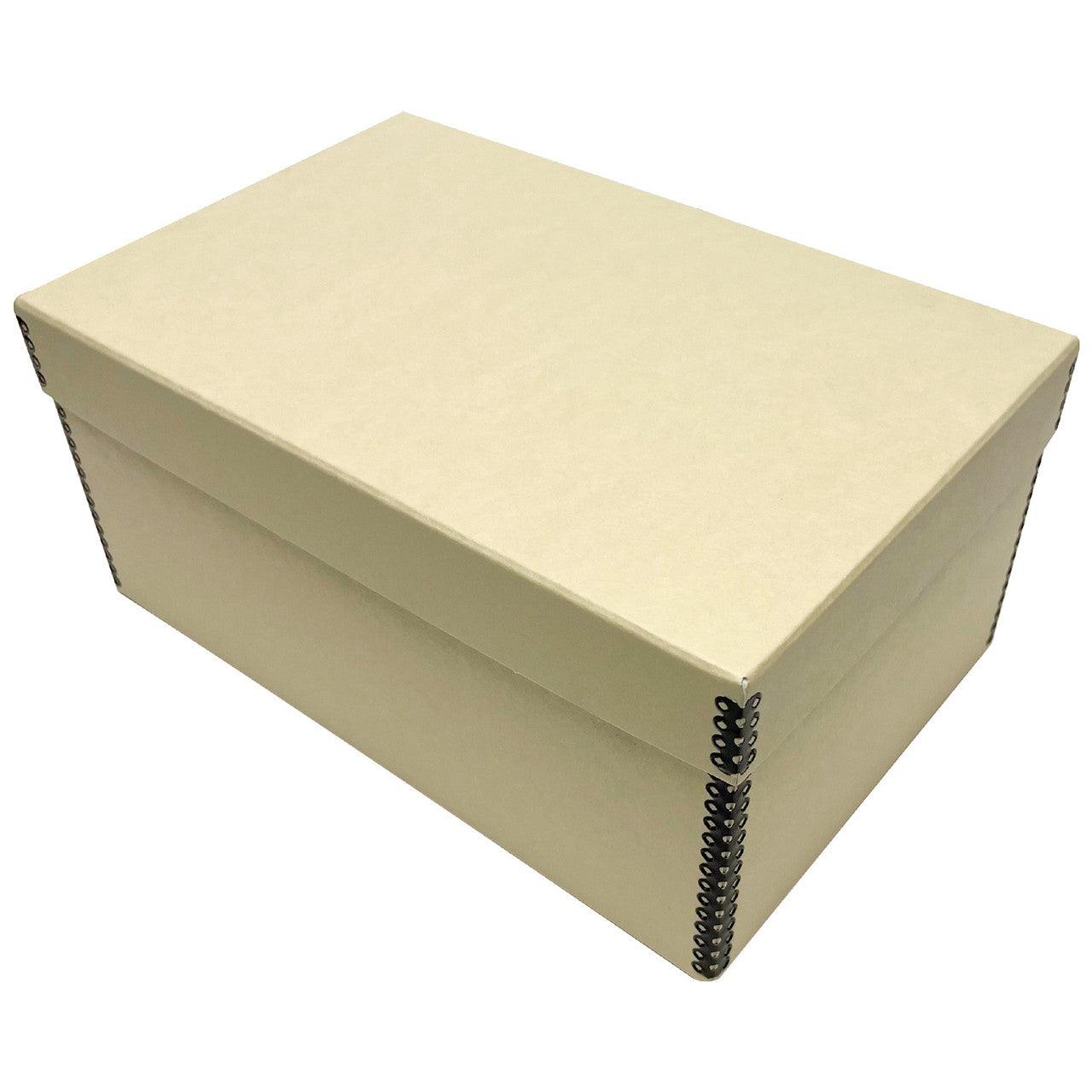 Lineco Tan Photo Storage Box 5x7x12 Inches with Clamshell Design