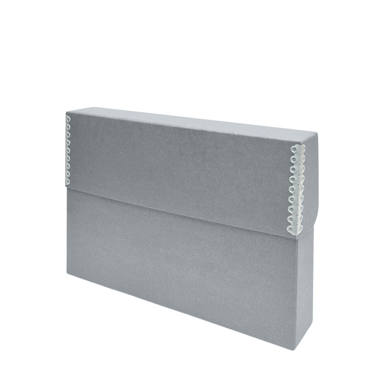 Lineco Letter Wide Blue/Gray Archival Document Storage Cases Acid Free File Organizer 15.25" x 10.25" x 2.5"