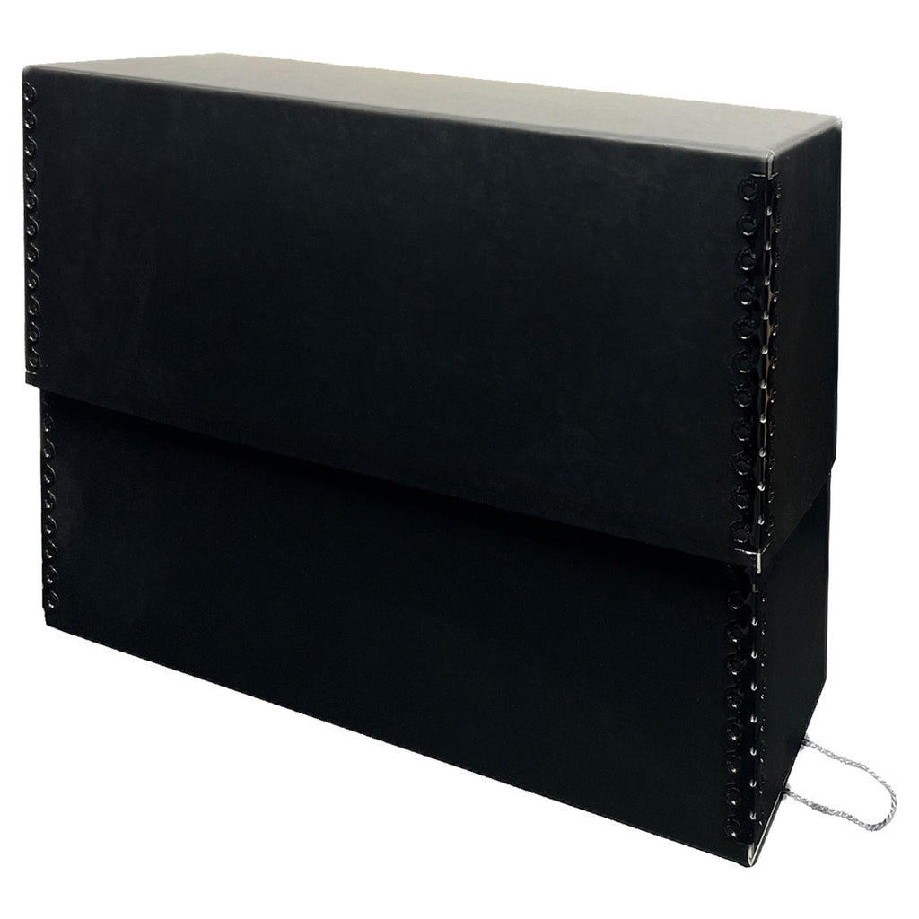 Lineco Black Archival Document Storage Cases Acid Free File Organizer ...