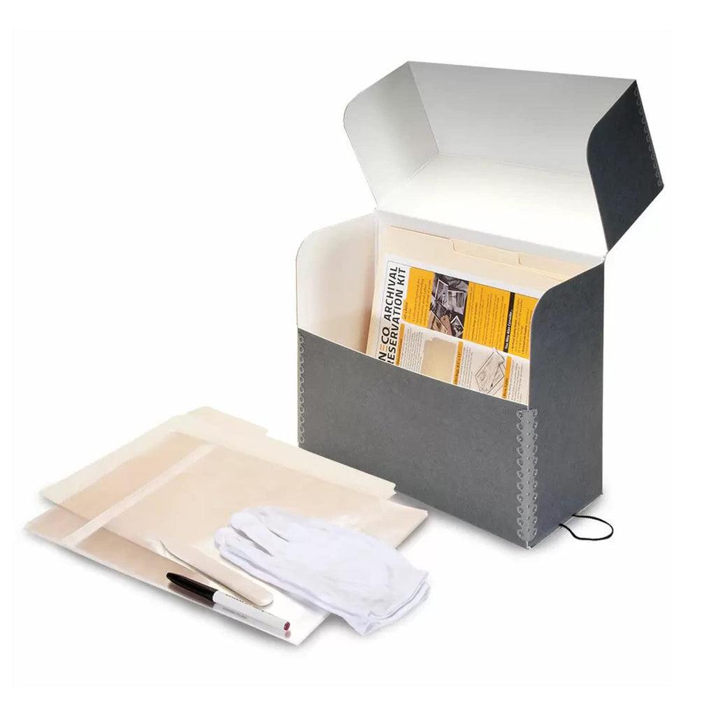 Lineco,Archival Document Case Kit, 12.5'' x 10.5'' x 5'' Inch, Protect ...