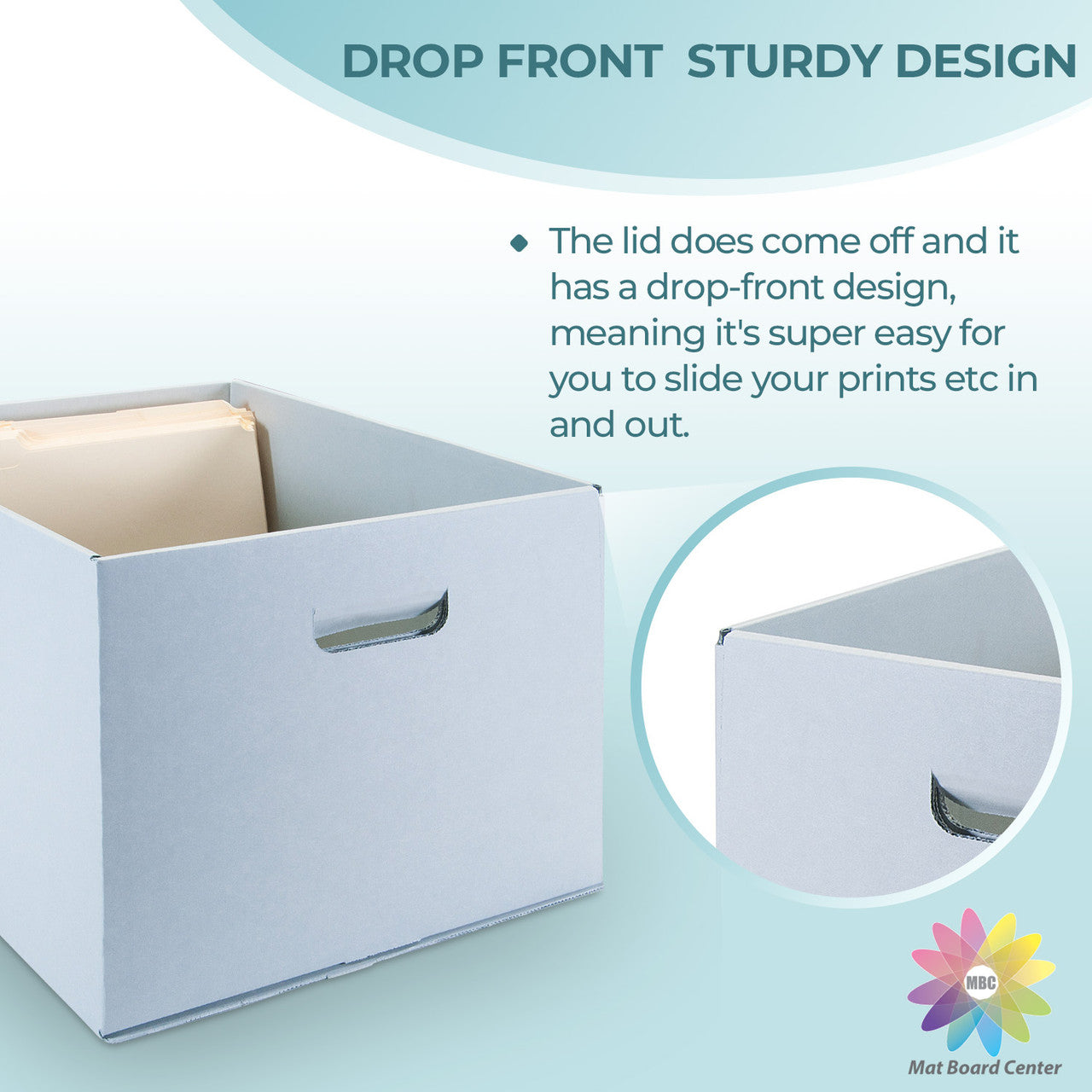 Option 2 - Tilt-down drop-front box