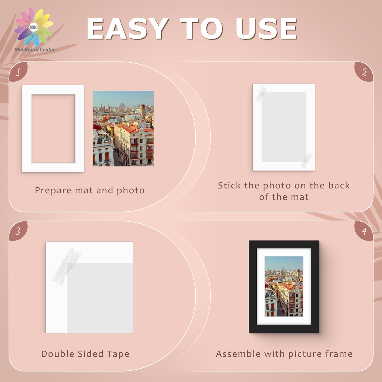 5x7 Economy Pre-Cut Mat For 4x6 Picture-Pack of 100