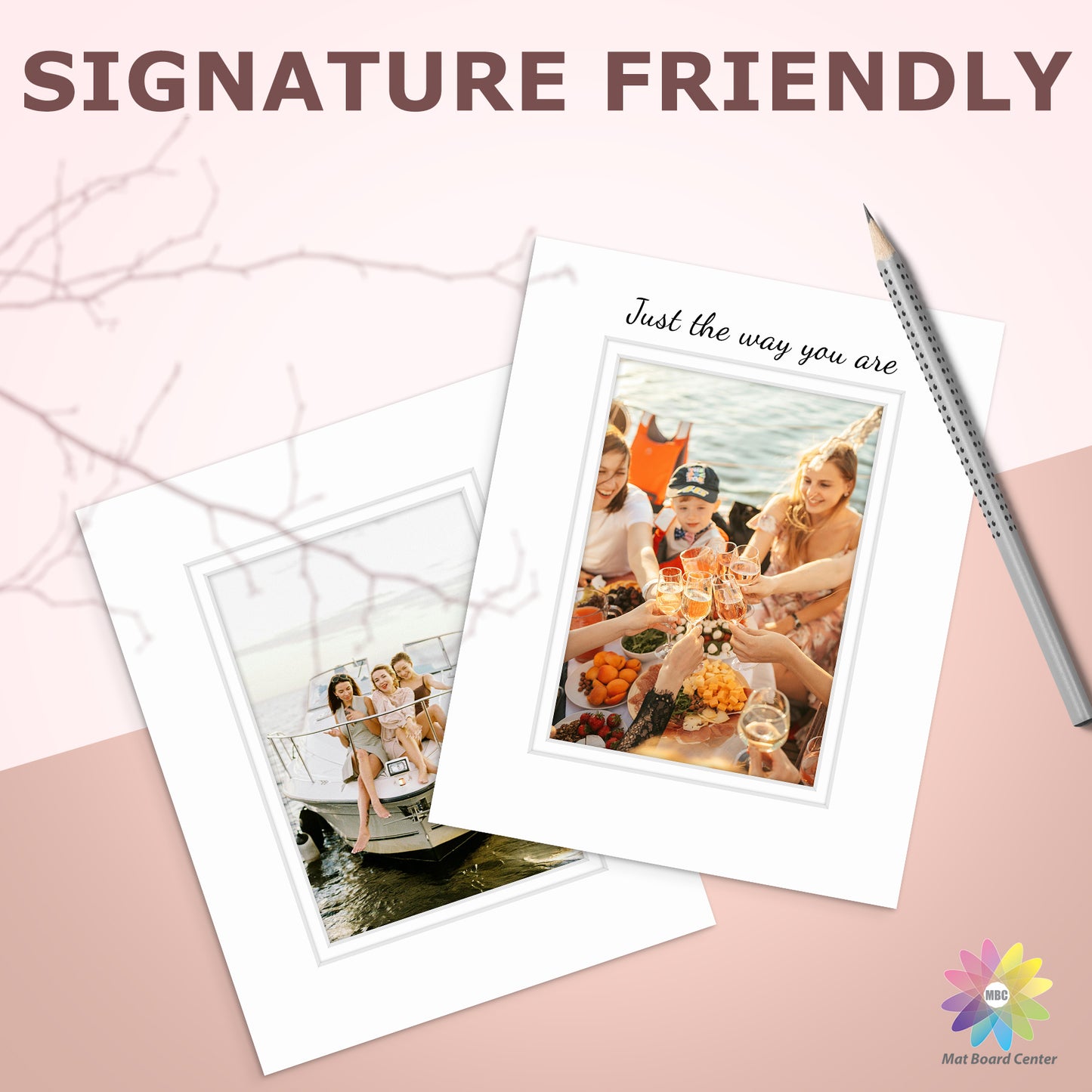 8x10 Double Mat For 5x7 Photos - Pack of 50