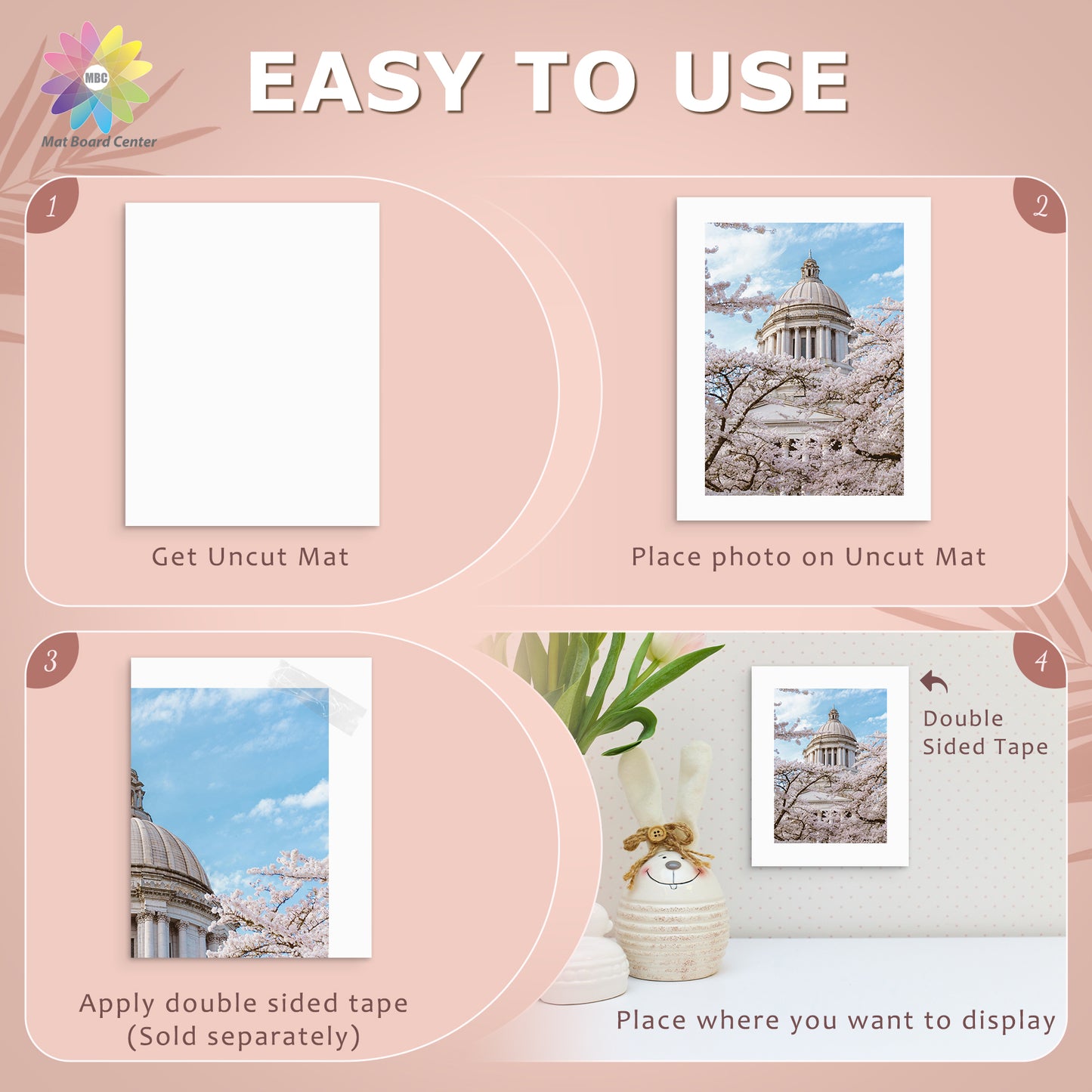 IFrame Pre-Cut White Backing Boards For Pictures, Prints, Frames