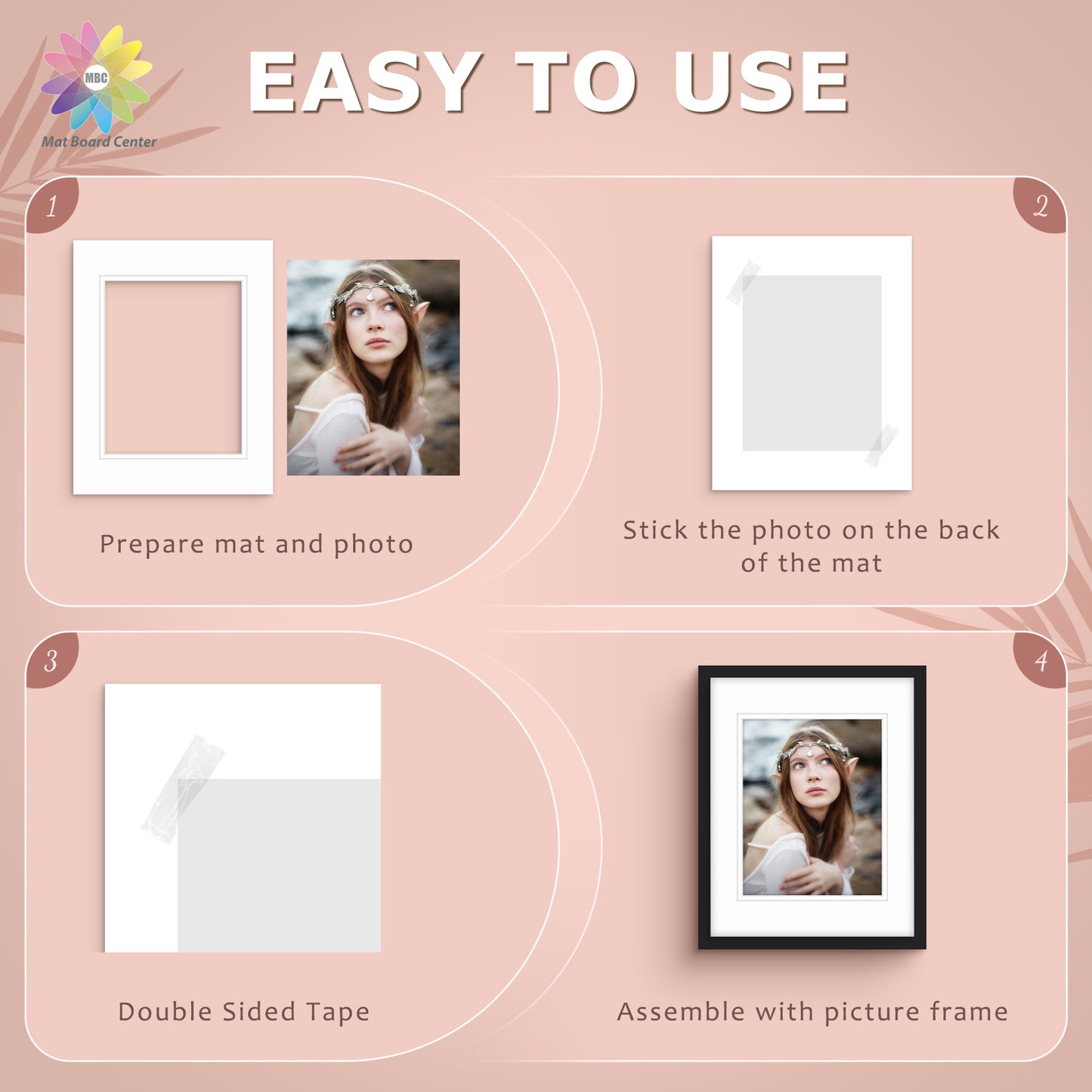 11x14 Double Mat For 8x10 Photos - Pack of 50