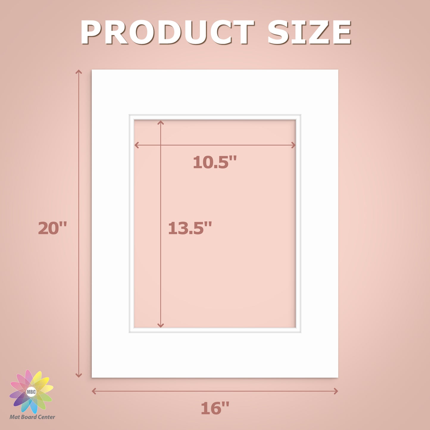 16x20 Economy Pre-Cut Double Mat For 11x14 Photo-Pack of 100