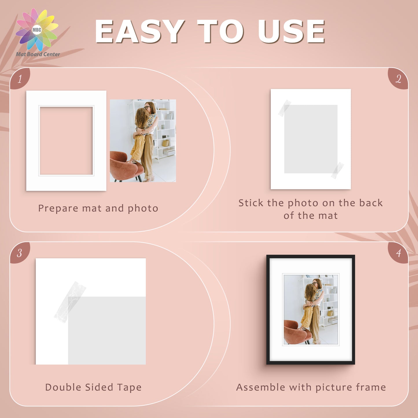 16x20 Economy Pre-Cut Double Mat For 11x14 Photo-Pack of 100