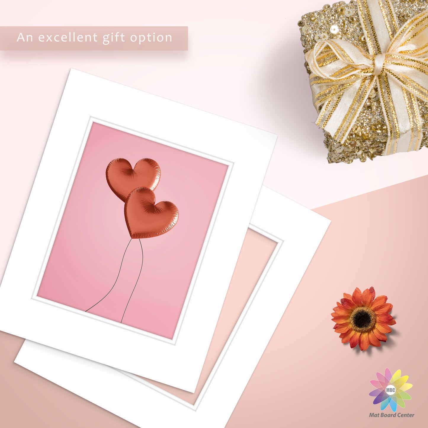 16x20 Economy Pre-Cut Double Mat For 11x14 Photo-Pack of 100
