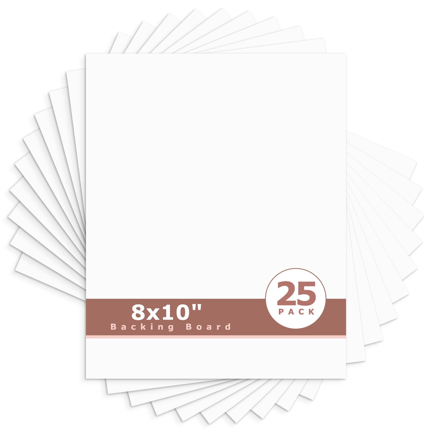 White Backing Board-Pack of 25 8x10