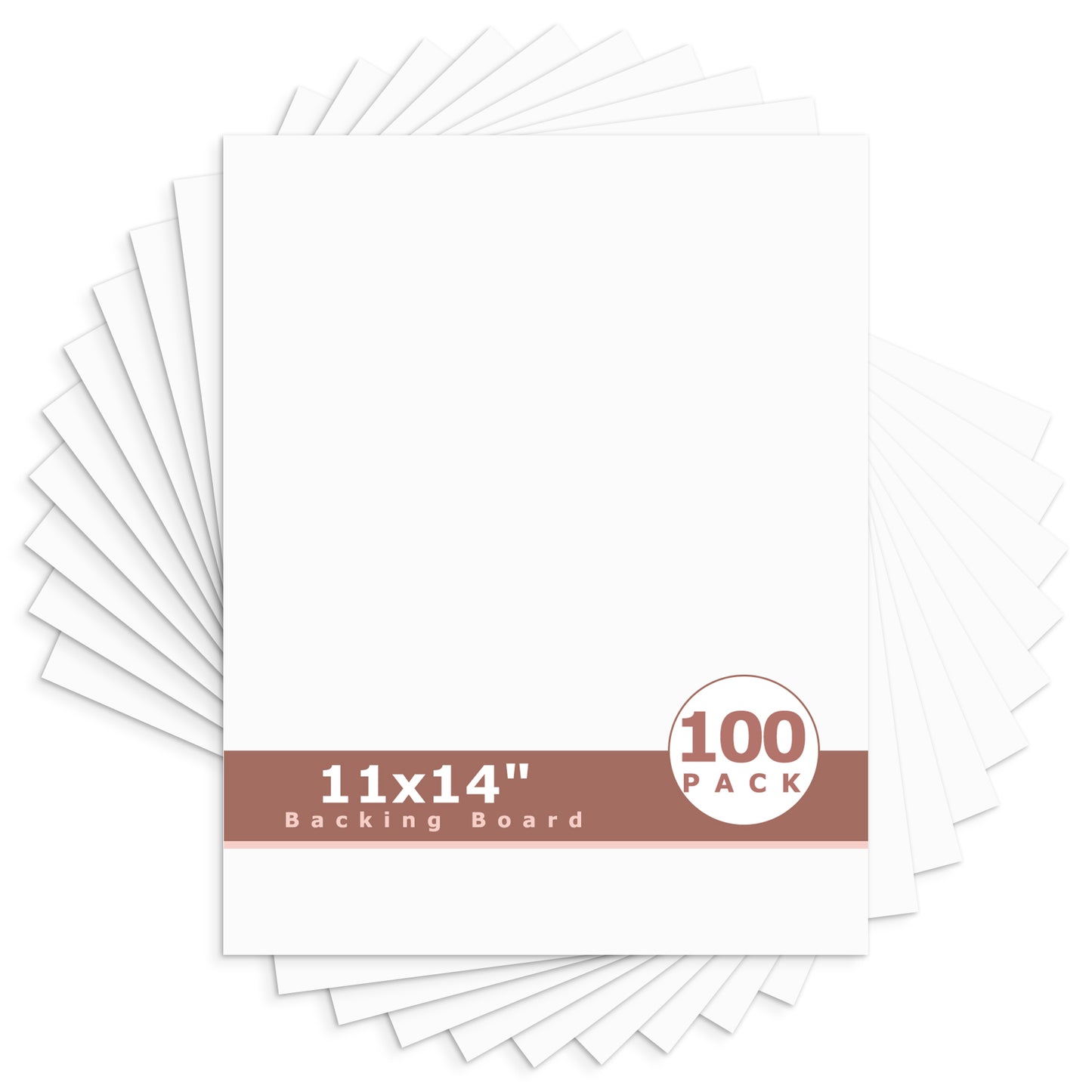 White Backing Board-Pack of 100 11x14
