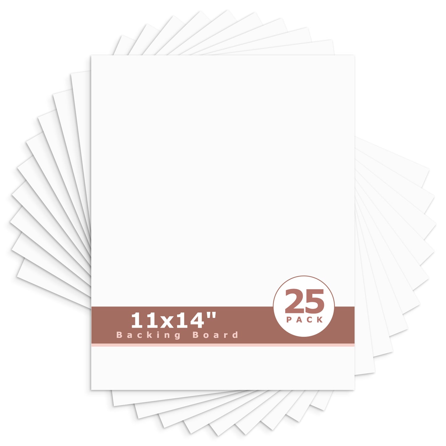 White Backing Board-Pack of 25 11x14