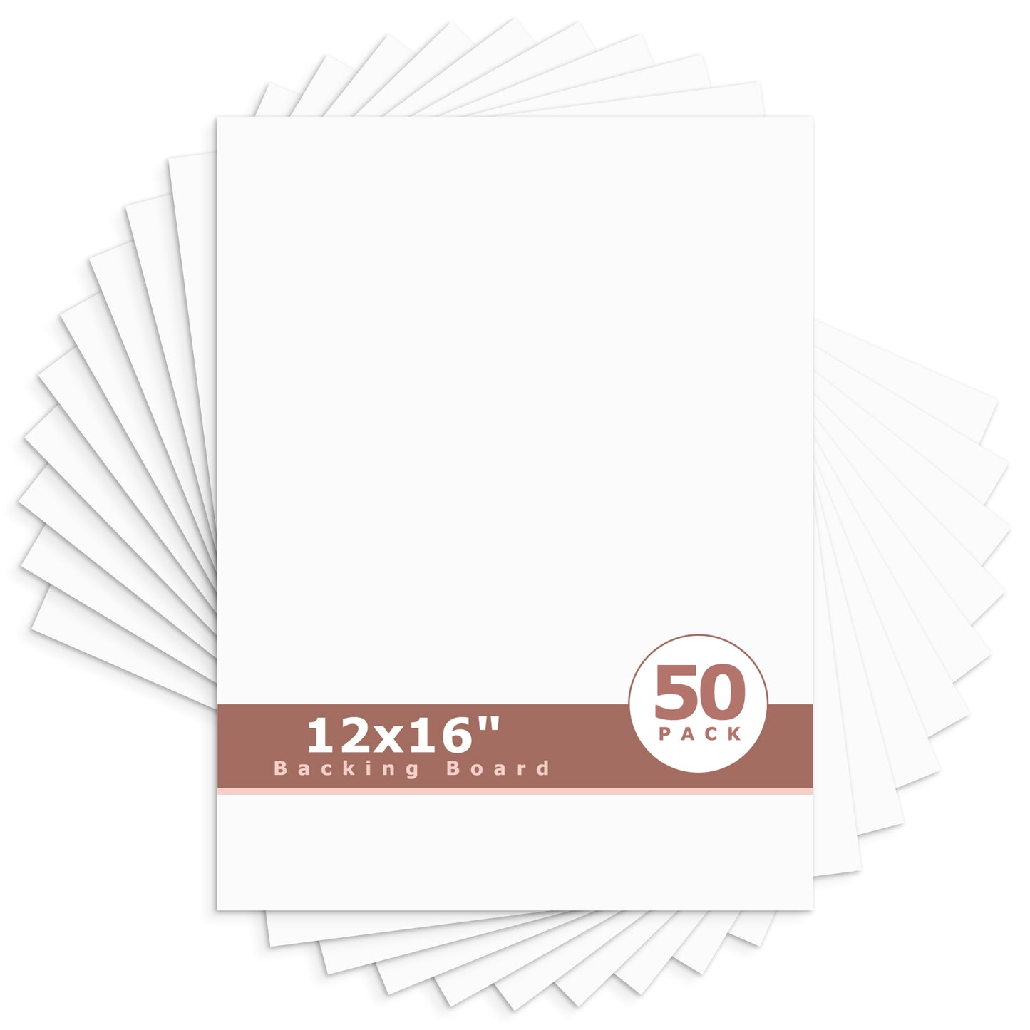 White Backing Board-Pack of 50 12x16