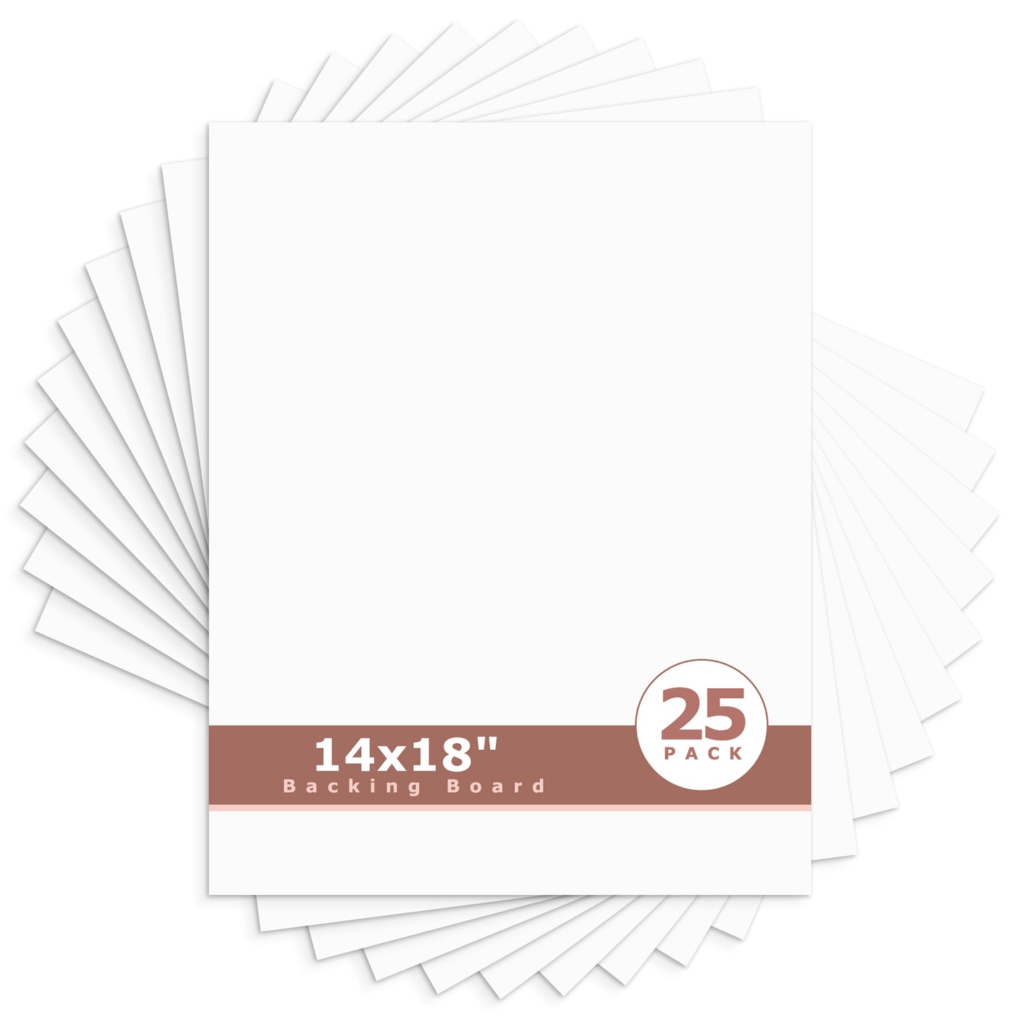 White Backing Board-Pack of 25 14x18