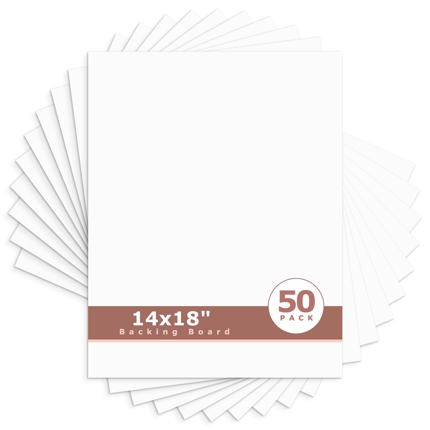 White Backing Board-Pack of 50 14x18